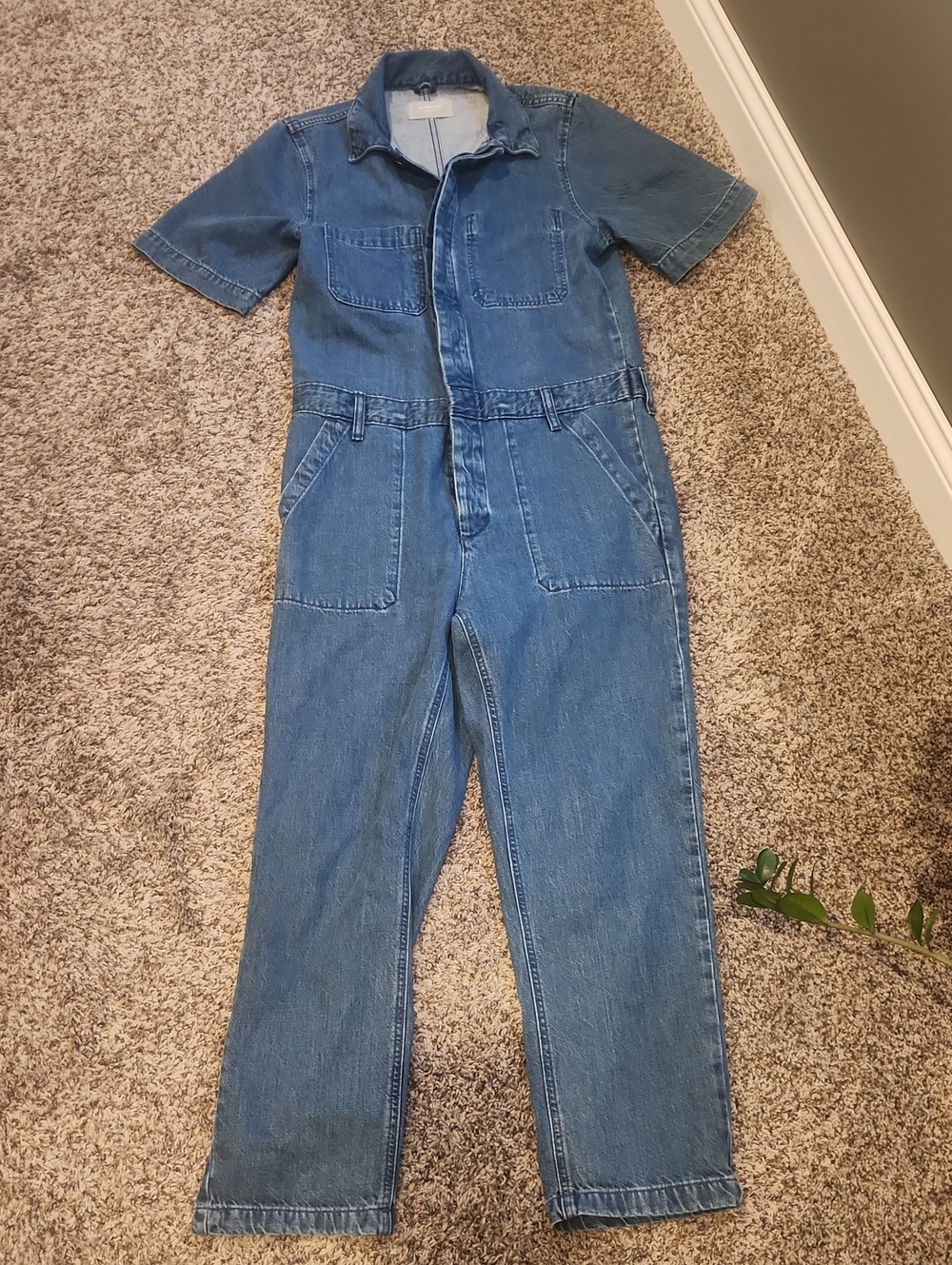 Everlane Supersoft Jean Coverall Classic Denim Women Jumpsuit 6